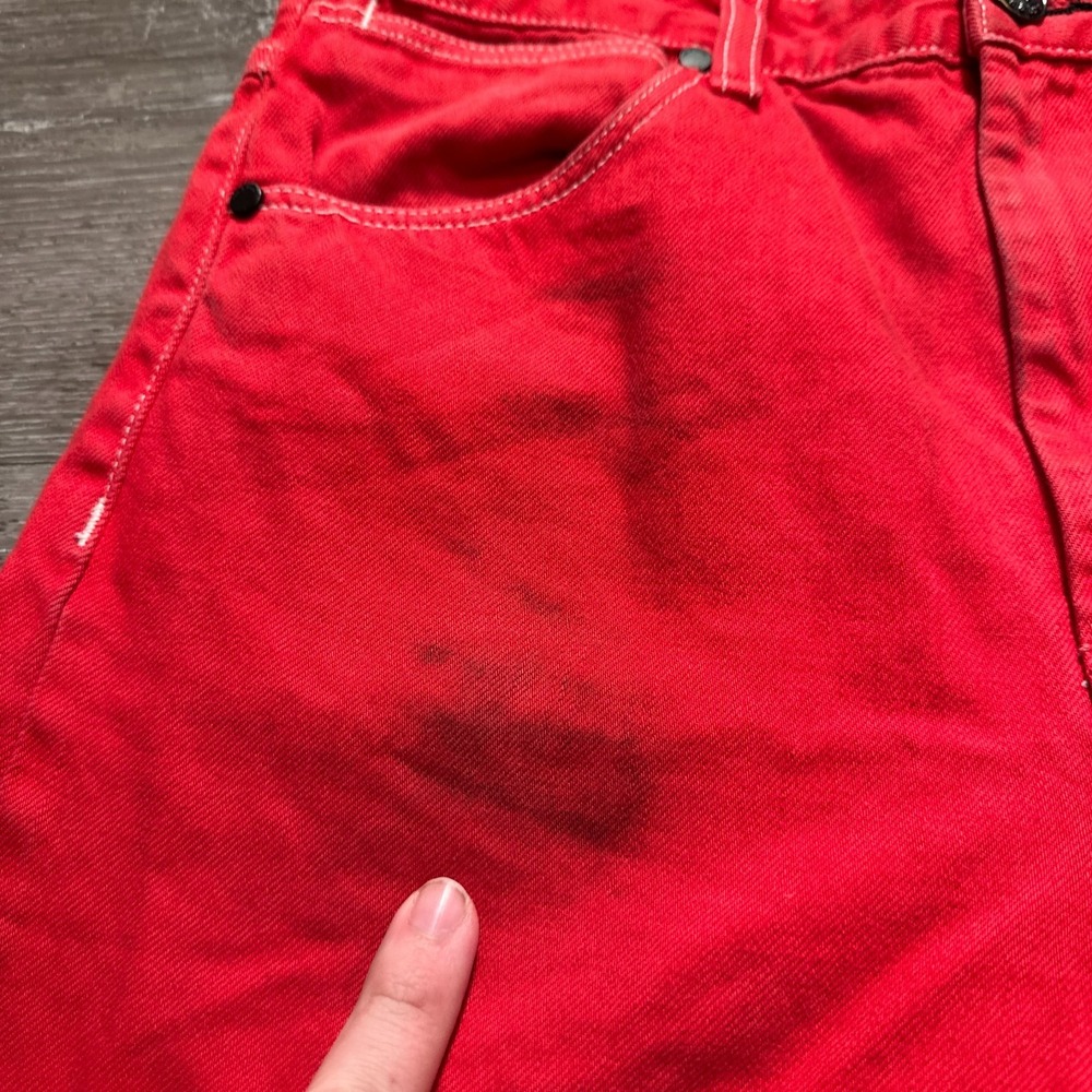 Rag Bone Jeans Womens 27 Red Denim 100% Cotton Slim Straight 27x27 Casual Adult - Picture 3 of 11